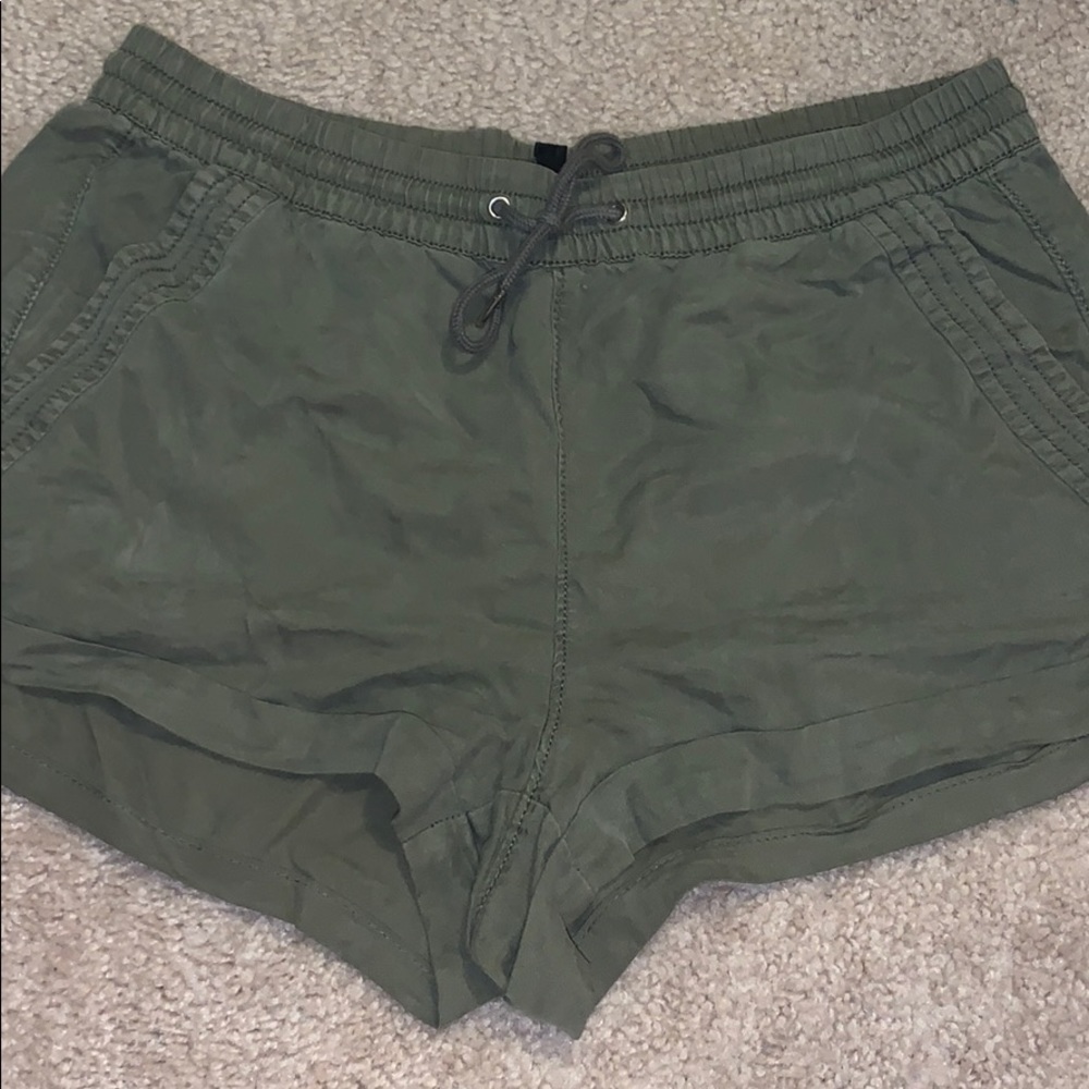 Army green shorts